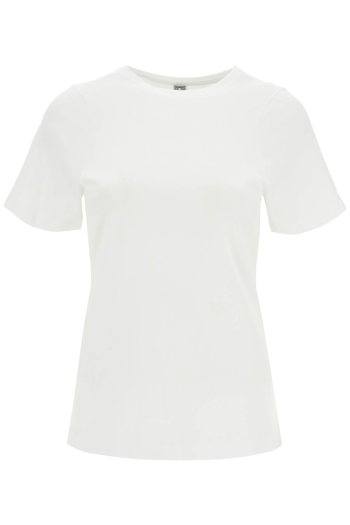 Toteme Curved Seam T Shirt   White