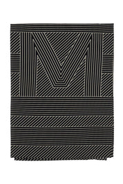 Toteme Silk Monogram Striped Scar   Black