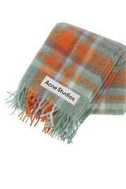 Acne Studios Wool & Mohair Extra Large Scarf   Orange