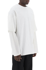 Oamc Long Sleeved Layered T Shirt   White