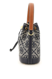 Tory Burch T Monogram Bucket Bag   Beige