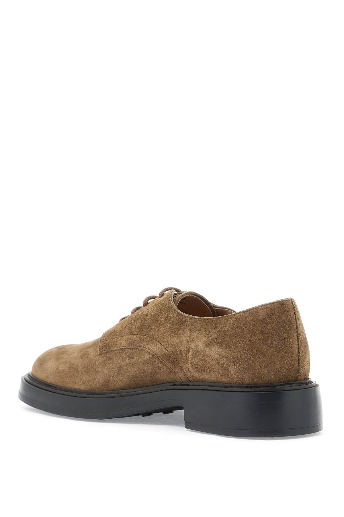 Tod's Suede Leather Lace Up Shoes   Brown