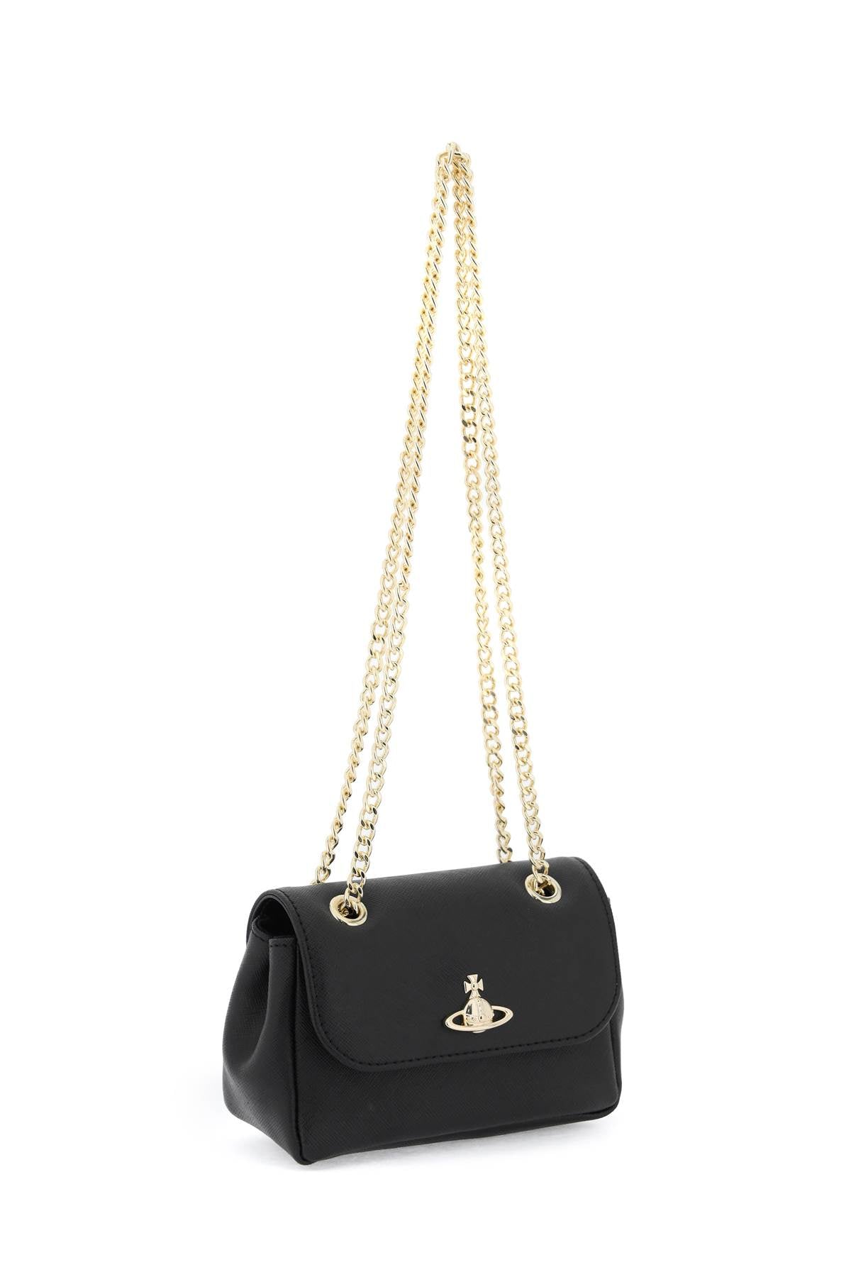 Vivienne Westwood Leather Mini Bag   Black