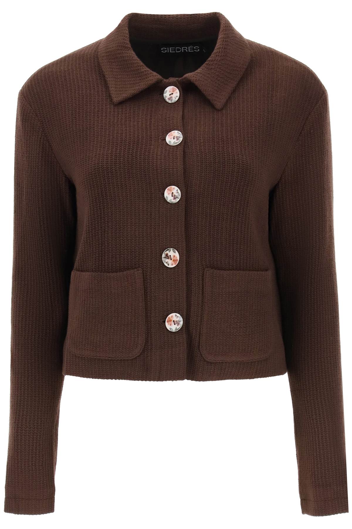 Siedres 'Yuna' Cropped Cardigan   Brown