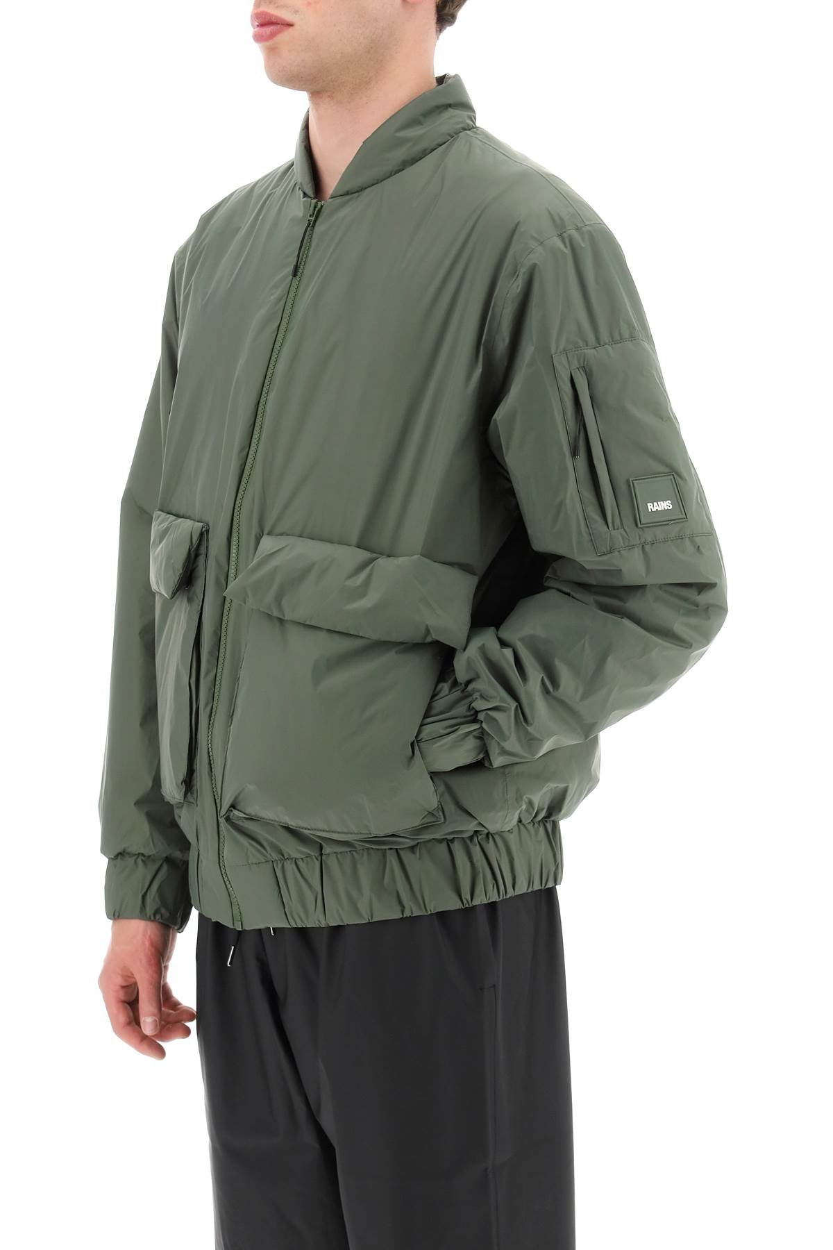 Rains Fuse Bomber Jacket   Green