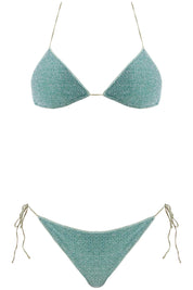 Oséree Lumière Triangle Bikini Set For   Green