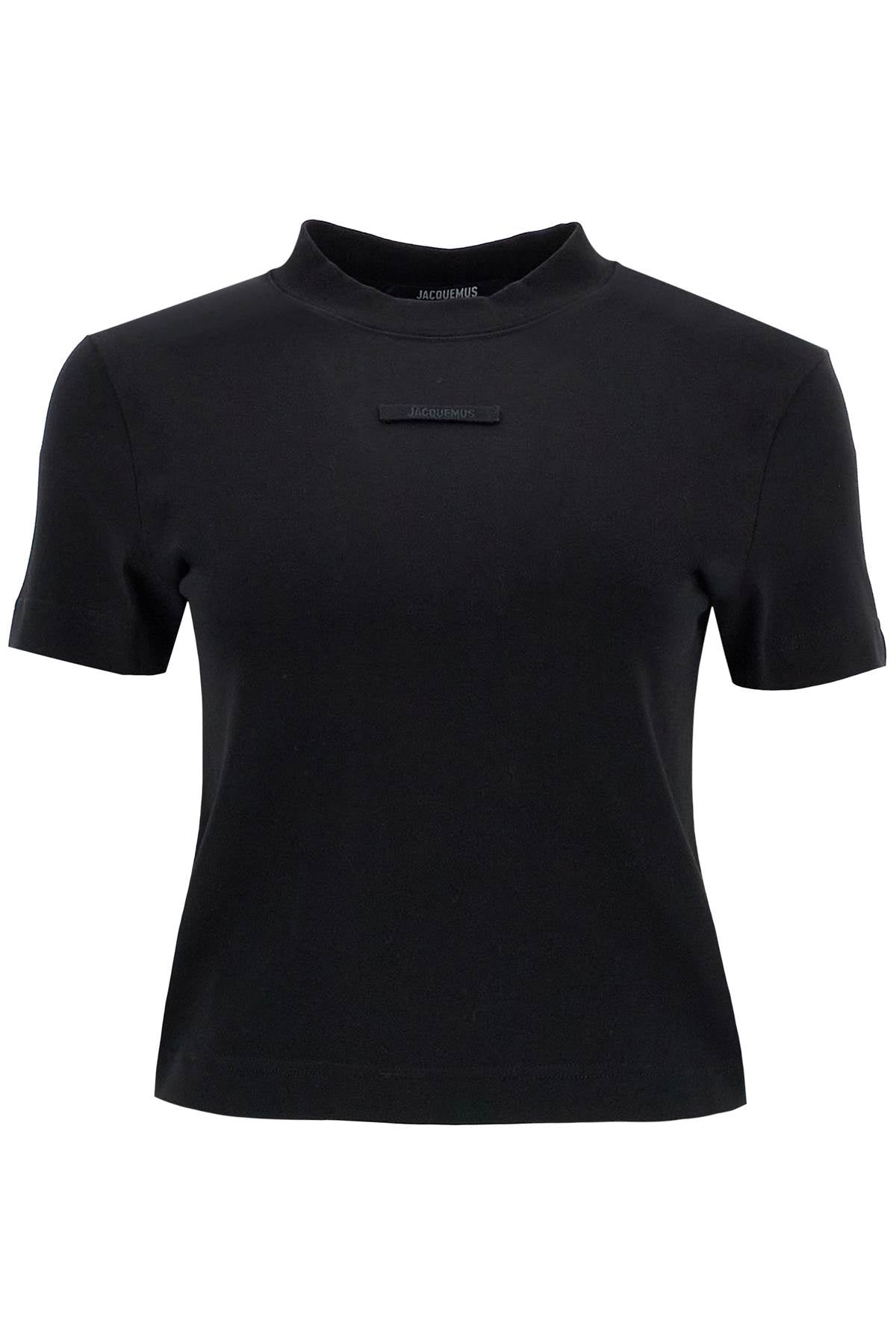 Jacquemus The Gros Grain T Shirt With   Black