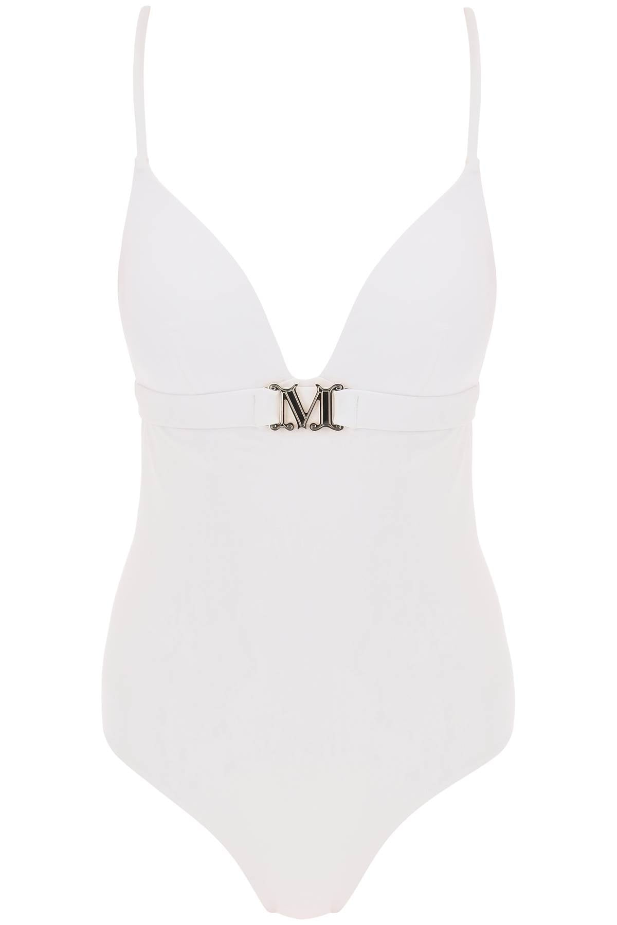 Max Mara Beachwear One Piece Swimsuit With Cup   White