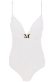 Max Mara Beachwear One Piece Swimsuit With Cup   White