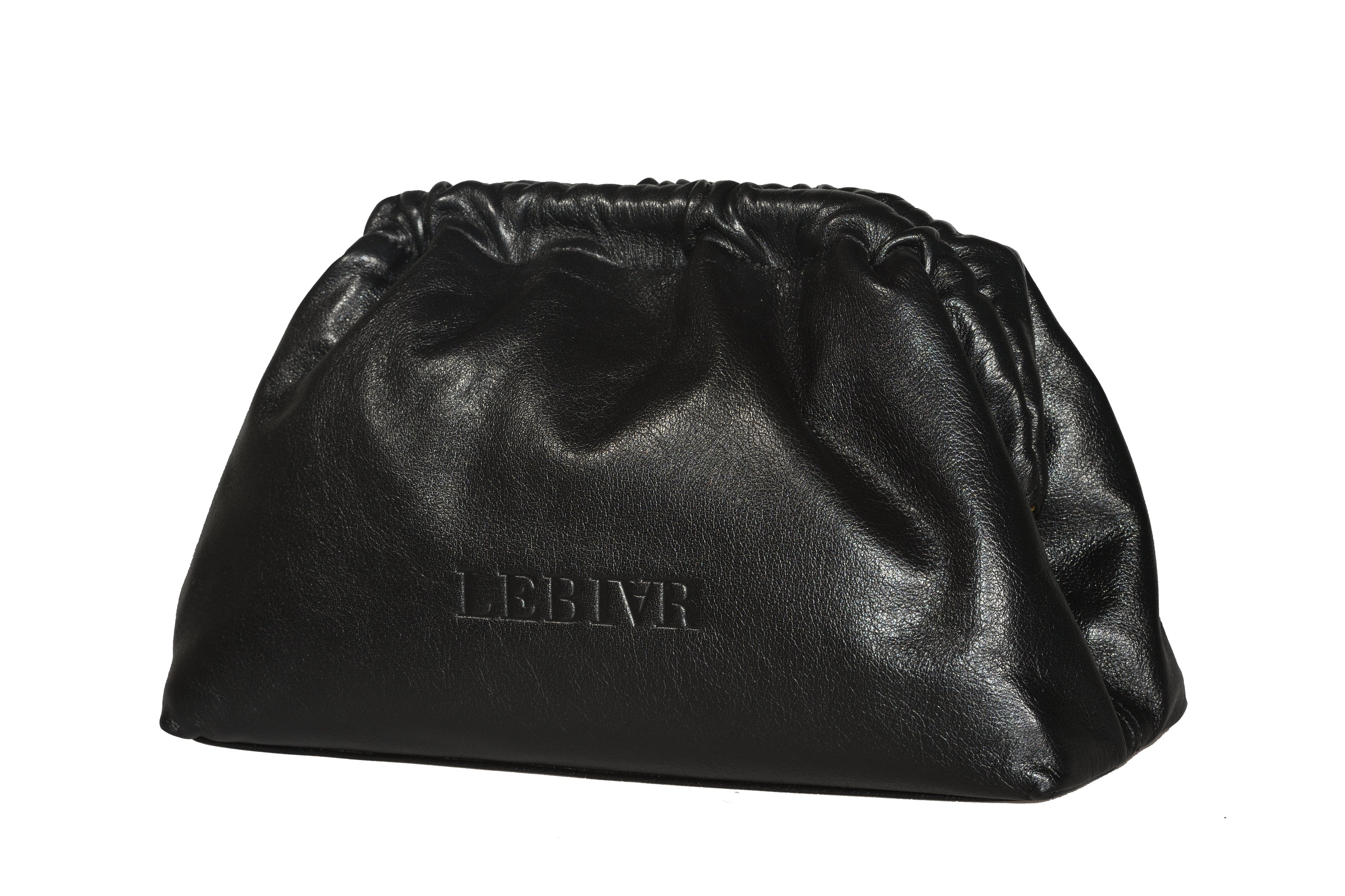 Lebiar Vitello Black Brass Clutch