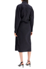 Lemaire Asymmetric Shirt Dress   Blue