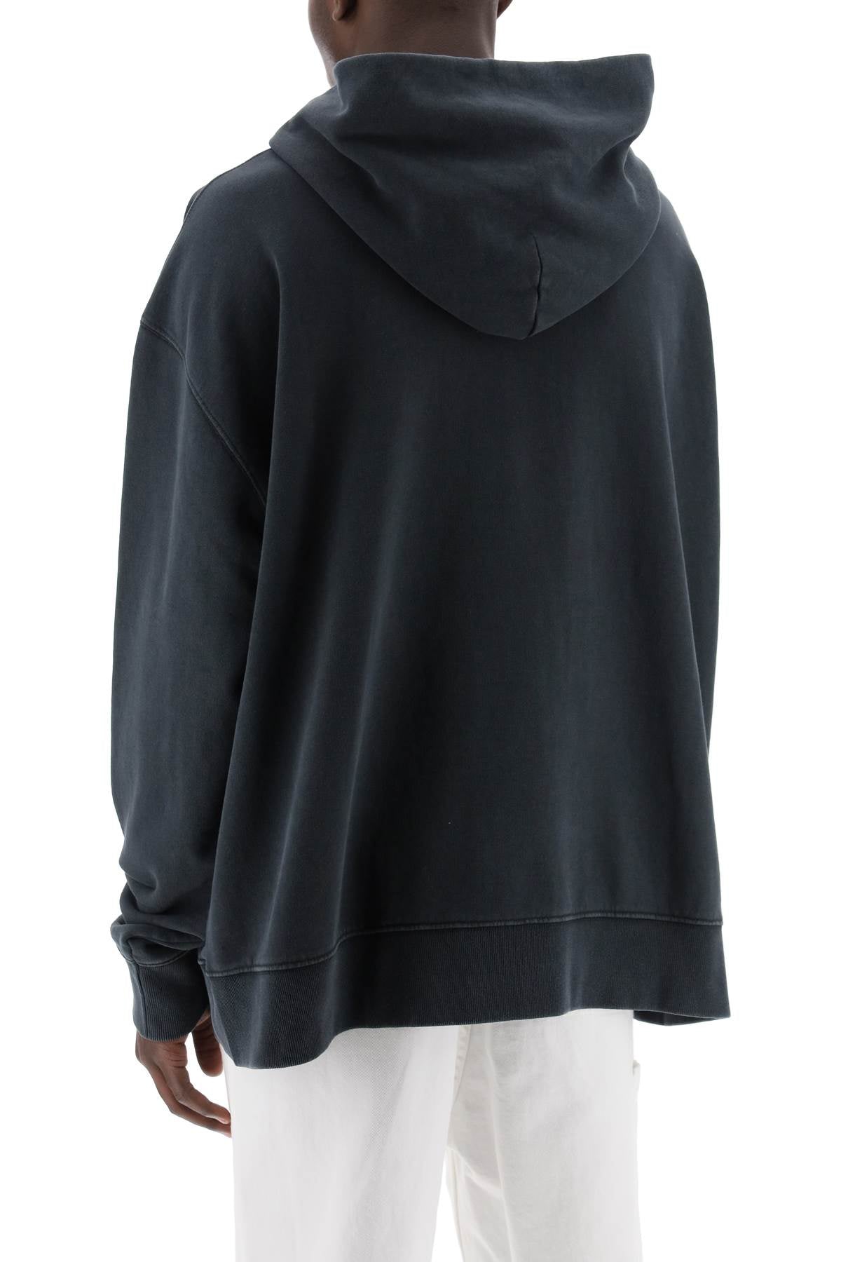 Maison Margiela Hoodie With Reverse Logo Hooded   Black