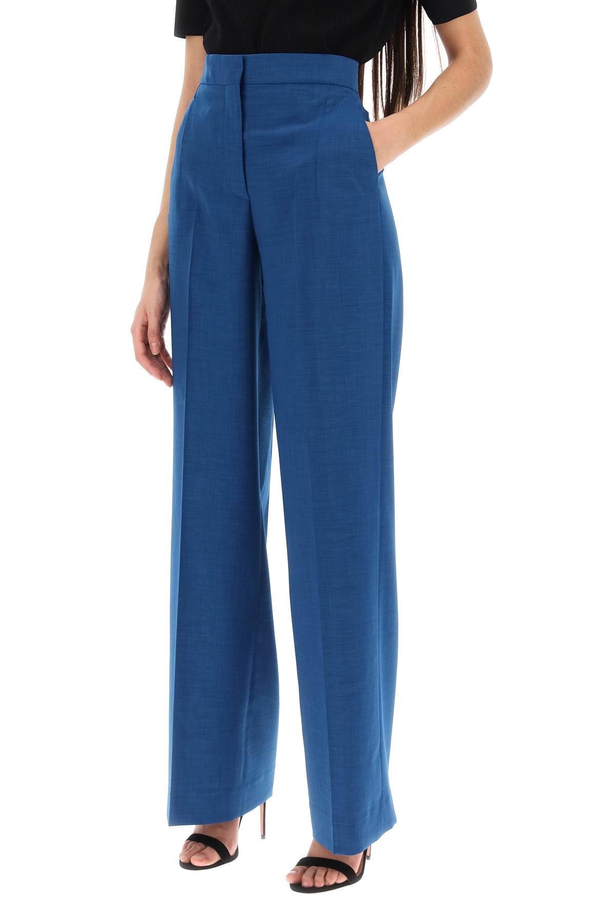 Tory Burch Wide Leg Pants   Blue