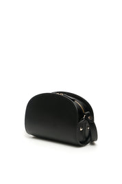 A.P.C. Demi Lune Mini Crossbody Bag   Black