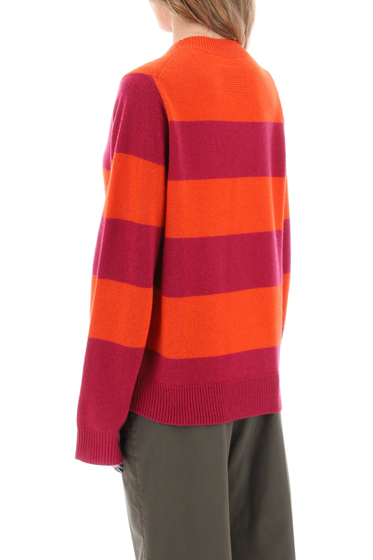 Guest In Residence Striped Cashmere Sweater   Red