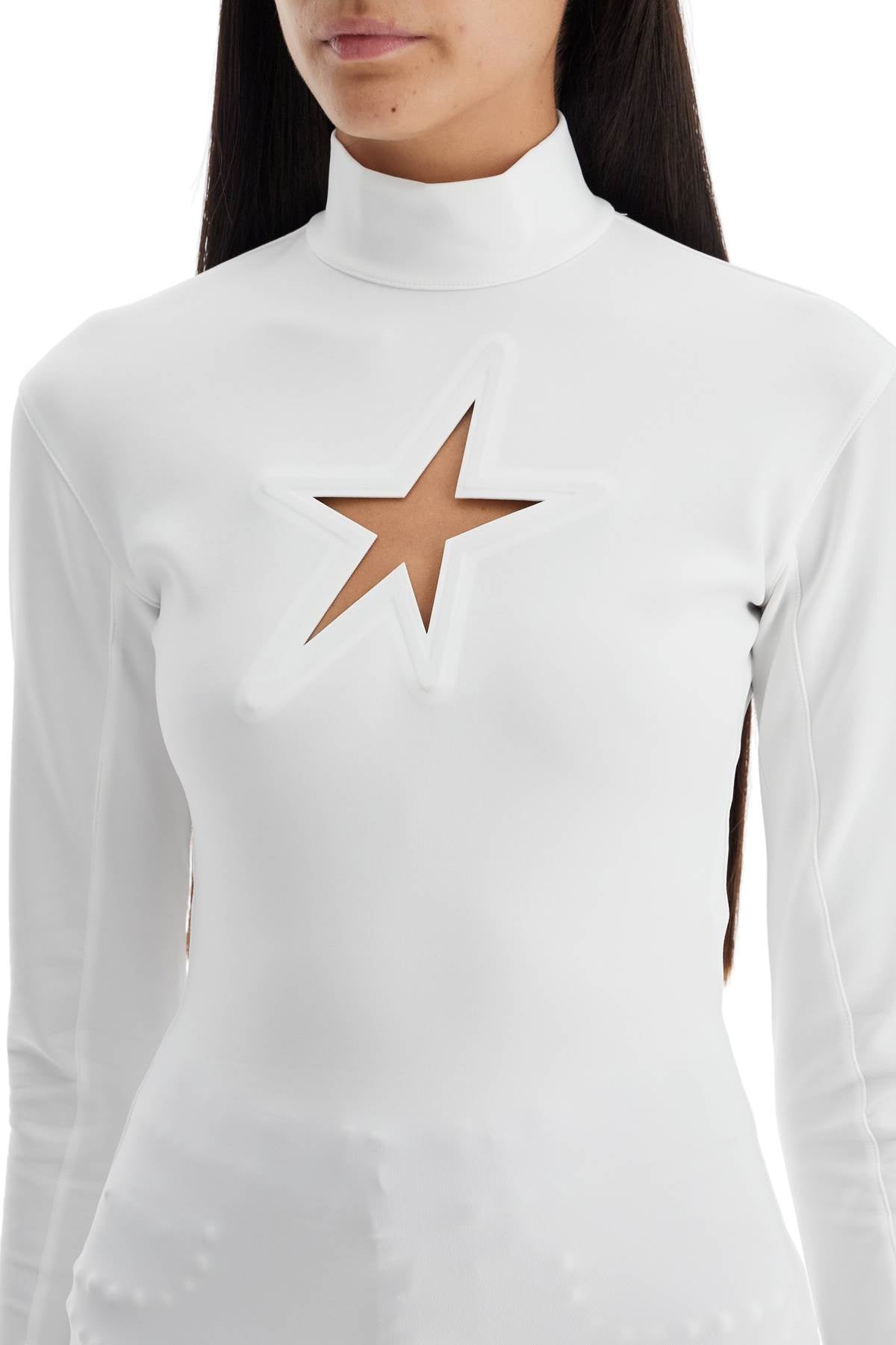 Mugler Mugler long-sleeved star top for