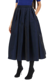 Alexander Mcqueen Circular Skirt In Polyfaille   Blue