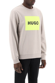 Hugo Duragol Logo Box Sweatshirt   Grey