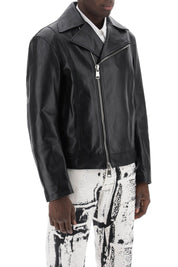 Alexander Mcqueen Nappa Biker Jacket   Black