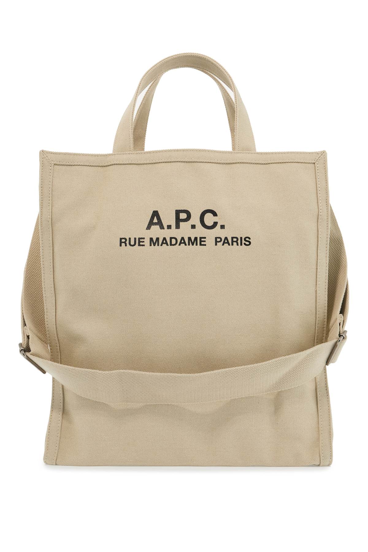 A.P.C. Récupération Canvas Shopping Bag   Beige