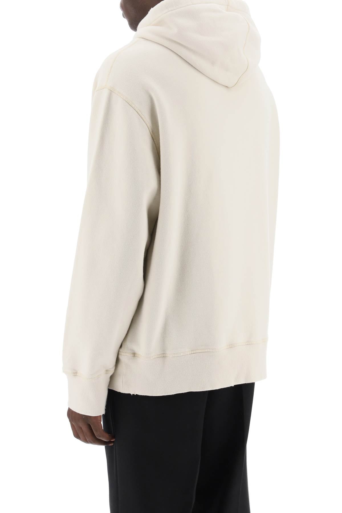 Ami Alexandre Matiussi Faded Effect Hoodie   Beige