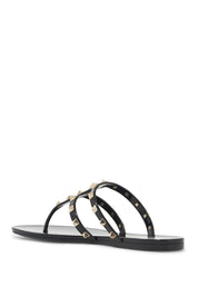 Valentino Garavani Rockstud Pvc Thong Sandals   Black