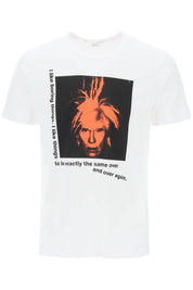 Comme Des Garcons Shirt Replace With Double Quoteandy Warhol Printed T Shirt   White