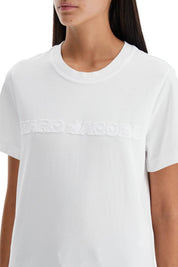 Marc Jacobs T Shirt With Patch Logo Design   White