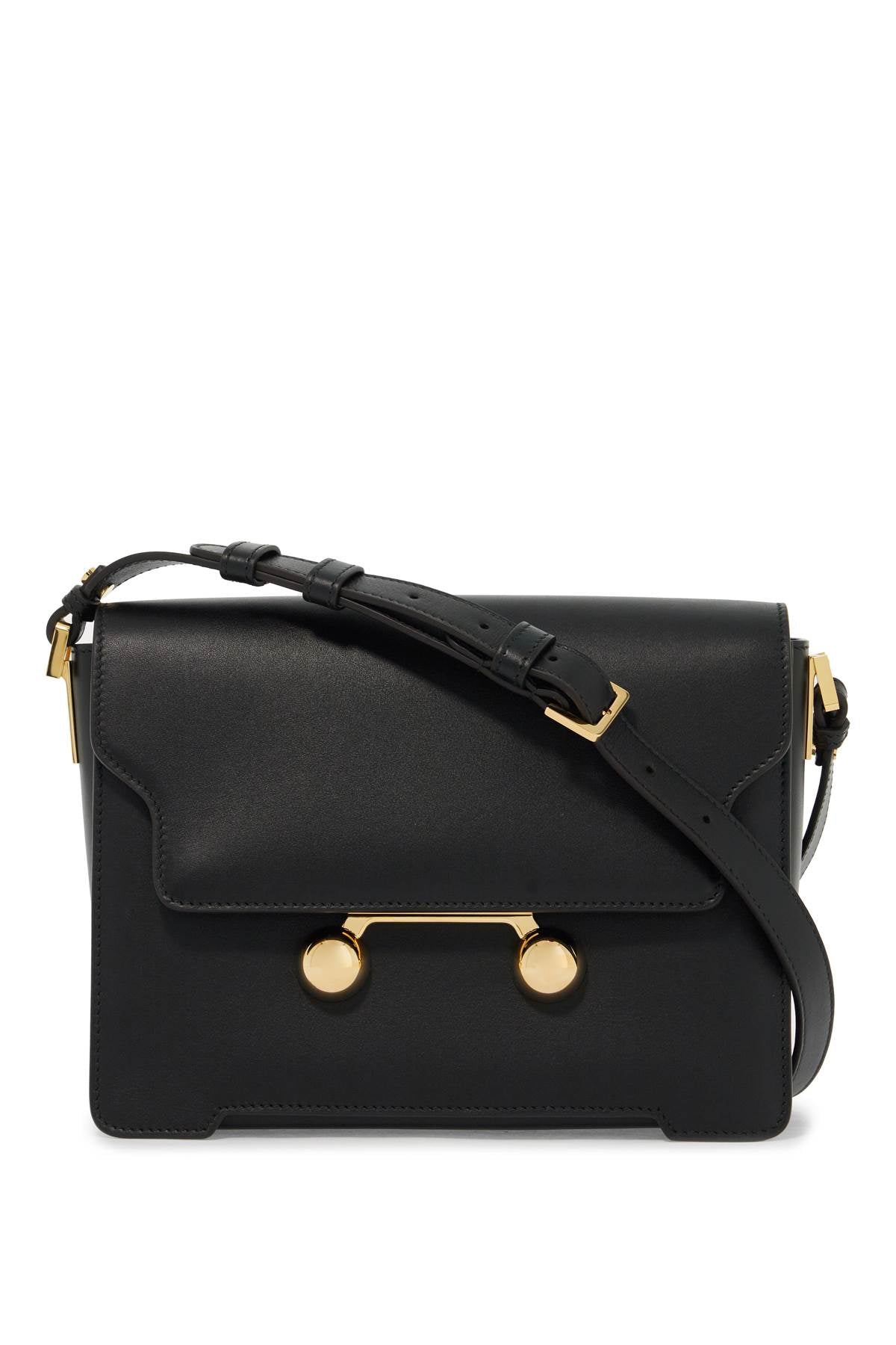 Marni Medium Trunkaroo Shoulder Bag   Black