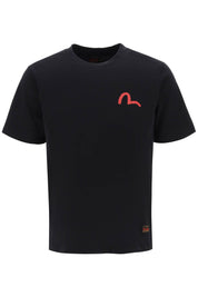 Evisu Seagull Print T Shirt   Black