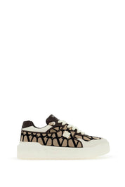 Valentino Garavani One Stud Xl Low Top Sneakers   Brown