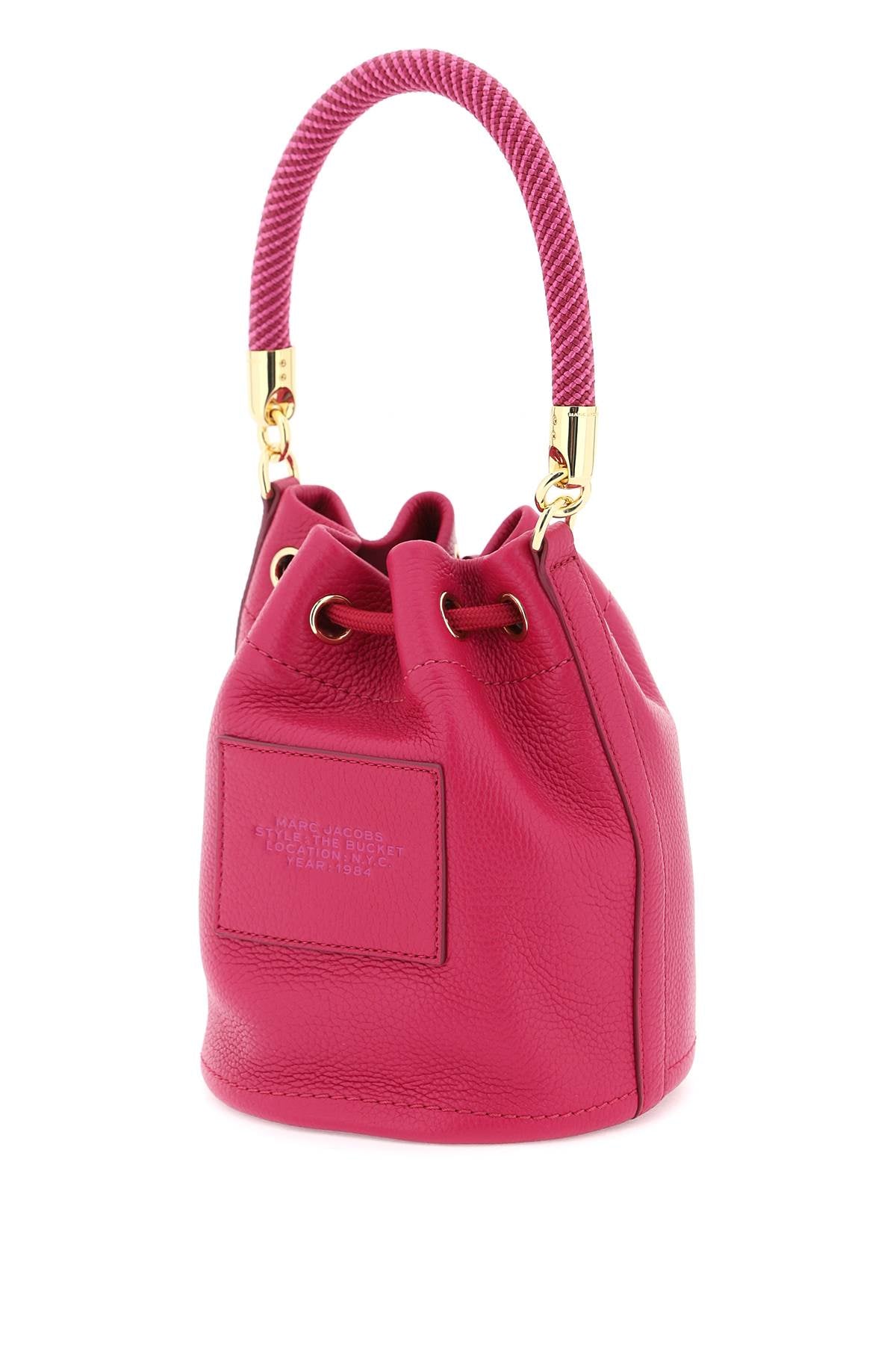 Marc Jacobs The Leather Bucket Bag   Fuchsia