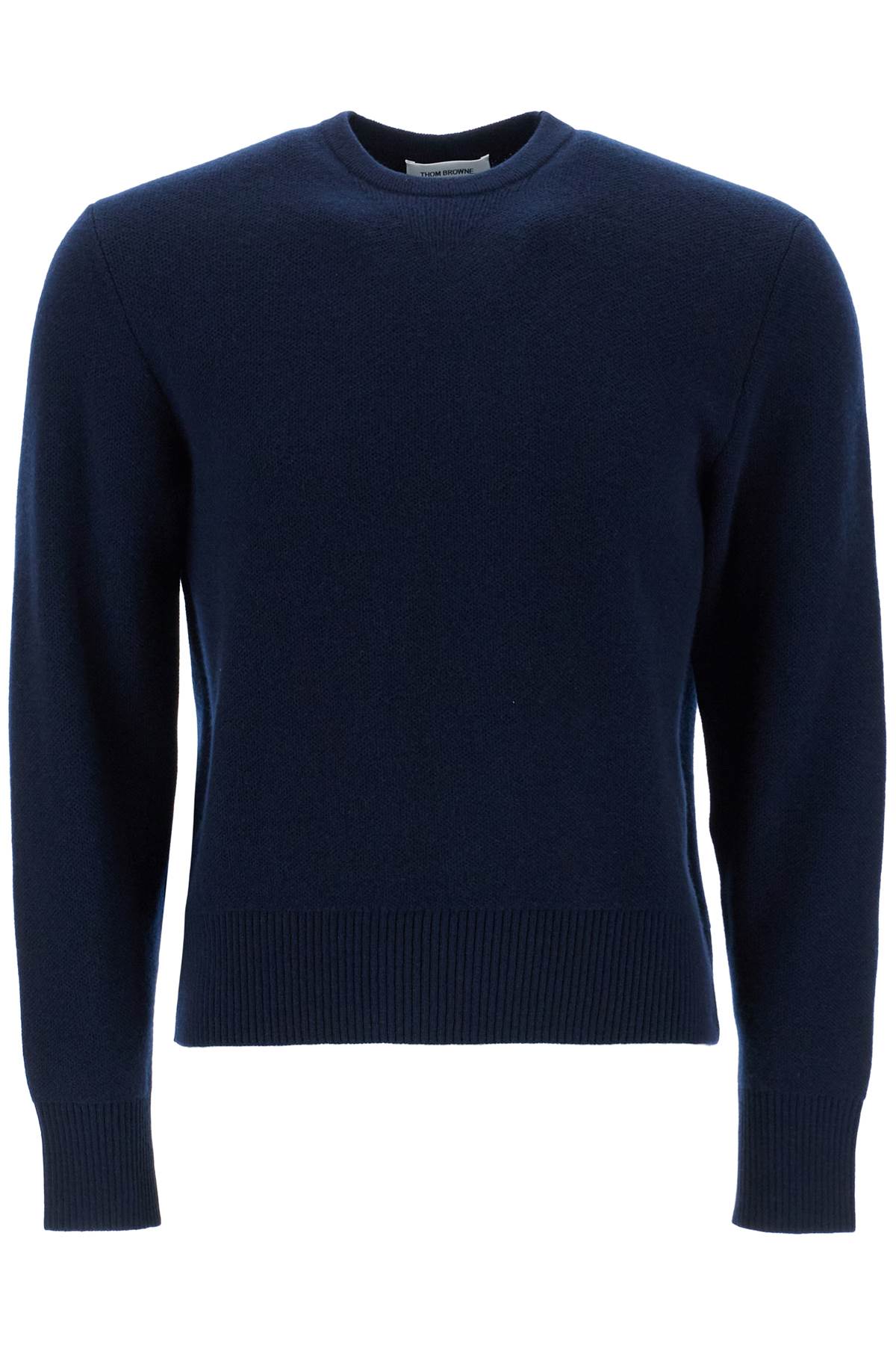 Thom Browne Wool Piqué Crewneck Pullover   Blue