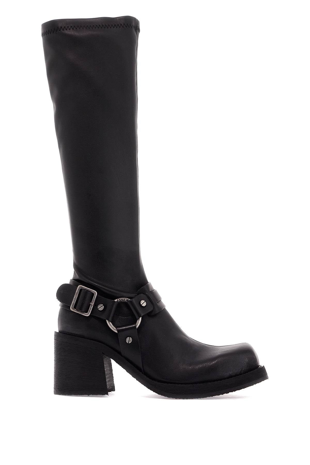 Acne Studios Buckle Boots With Buckle   Black