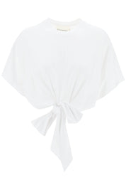 Closed T Shirt With Knot Detail   White