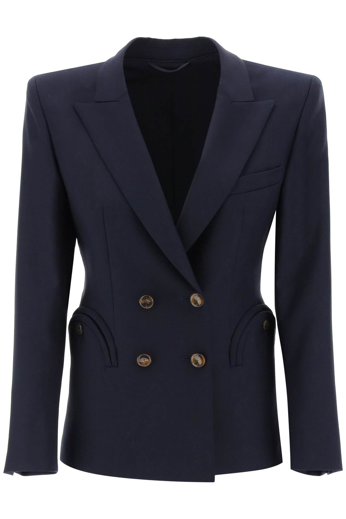 Blaze Milano Replace With Double Quotedouble Breasted Blazer For   Blue