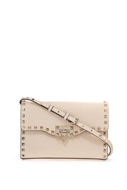 Valentino Garavani Rockstud Small Crossbody Bag   Neutral