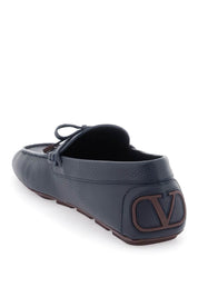 Valentino Garavani Leather Loafers With Bow   Blue