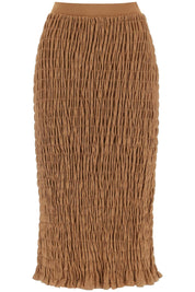 By Malene Birger 'Emla' Smocked Pencil Skirt   Brown