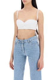 Magda Butrym "rose Top Bralette With   White