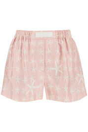 Versace "silk Starfish Shorts Set   Pink