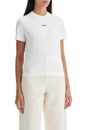 Jacquemus The Gros Grain T Shirt With   White