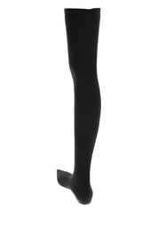 Dolce & Gabbana Stretch Jersey Thigh High Boots   Black