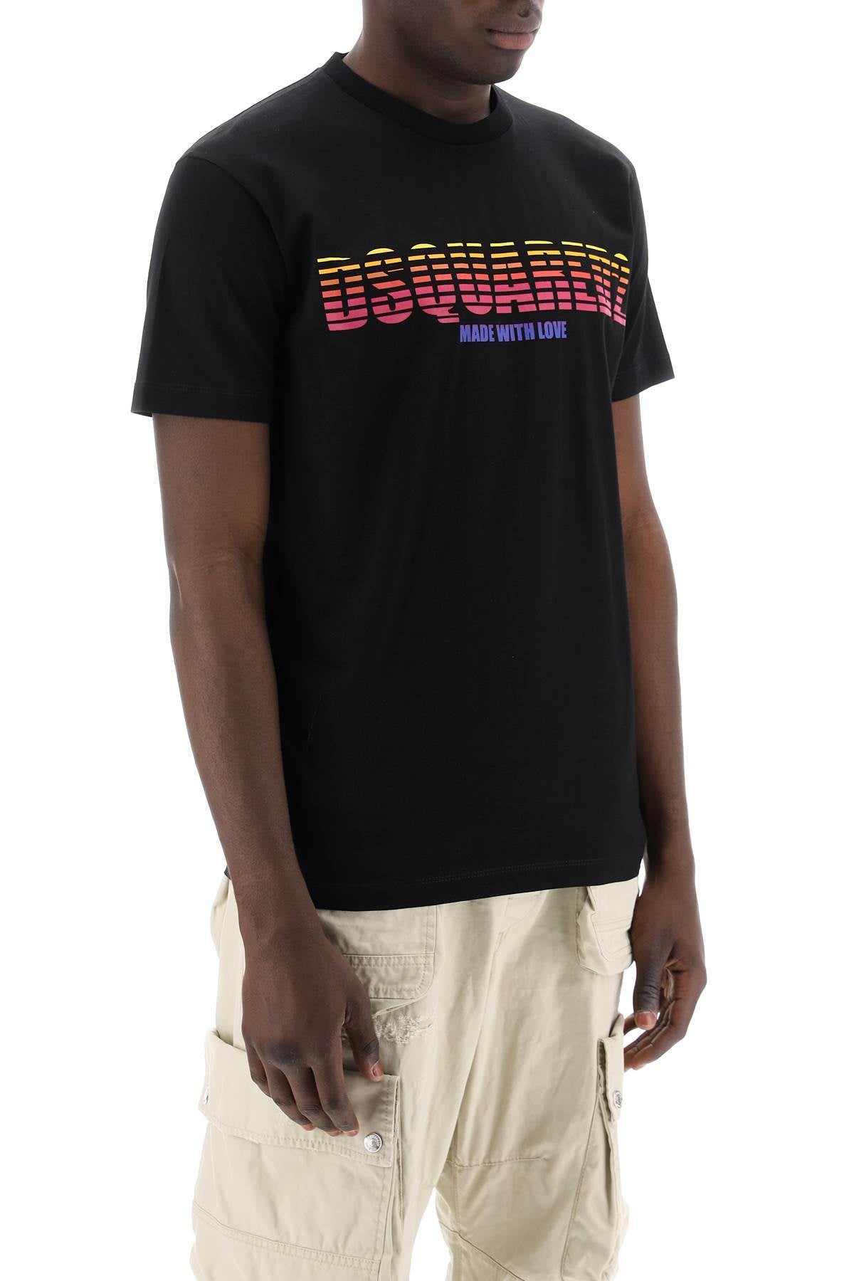 Dsquared2 Replace With Double Quotelogoed Cool Fit T   Black