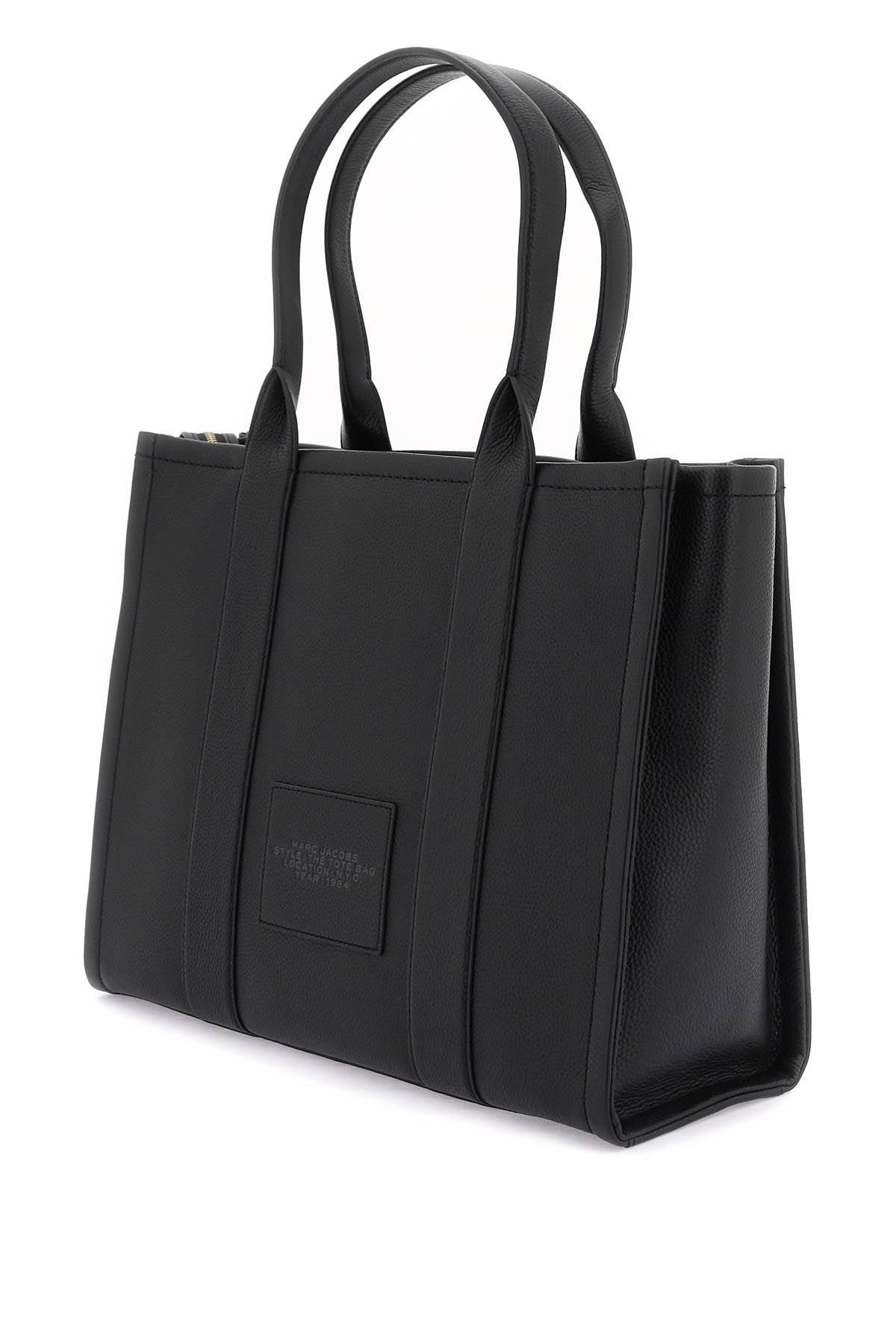 Marc Jacobs The Leather Large Tote Bag   Black