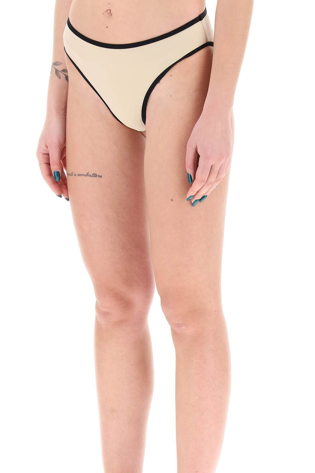 Toteme Replace With Double Quotebikini Briefs With Contrasting Edge   Beige