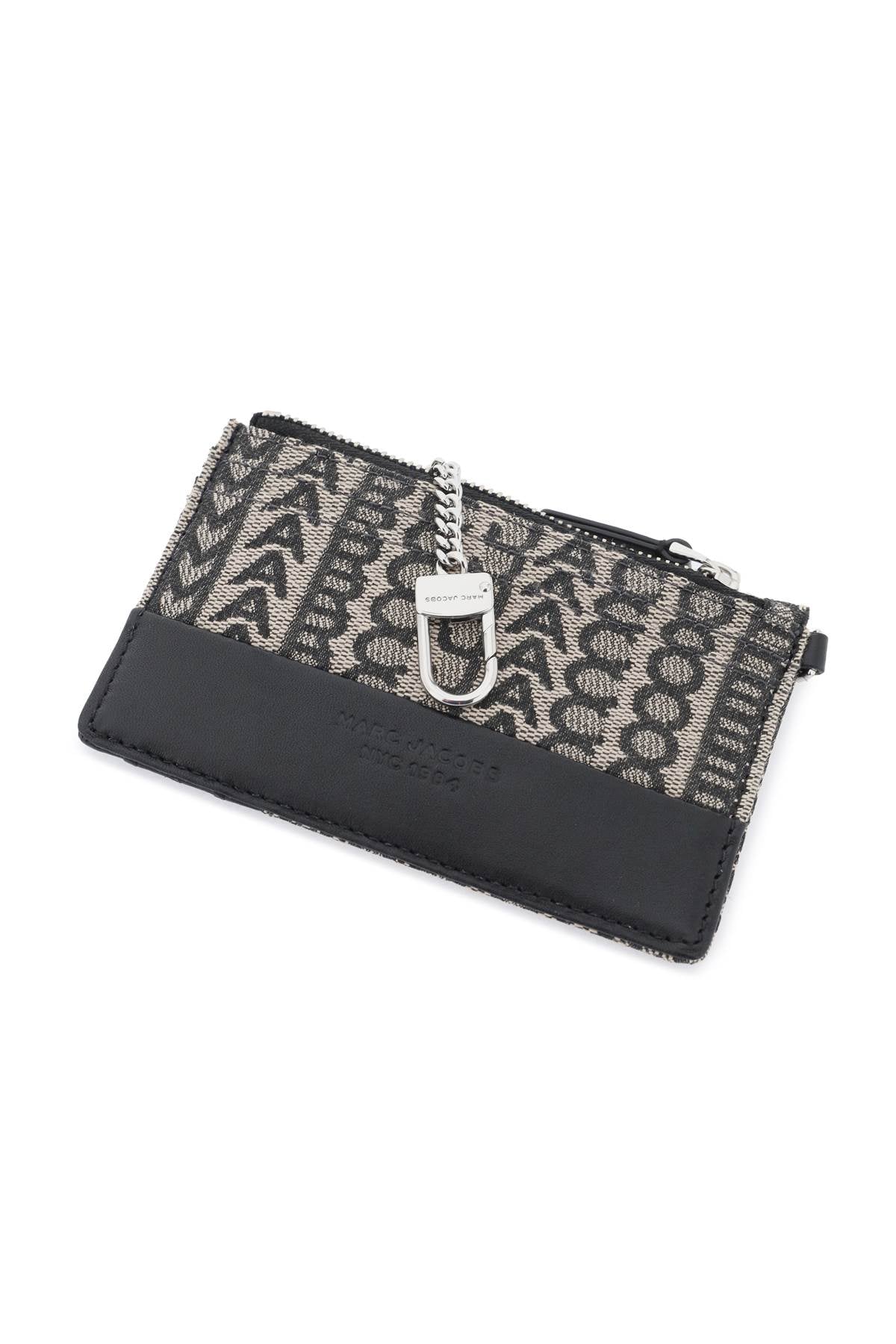 Marc Jacobs The Monogram Top Zip Wristlet Wallet   Beige