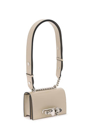 Alexander Mcqueen Mini 'Jewelled Satchel' Bag   Beige