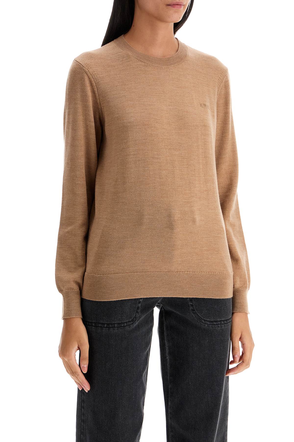 A.P.C. Wool Crewneck Pullover   Beige