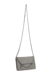 Stella Mc Cartney Shaggy Deer Mini Crossbody Bag   Grey